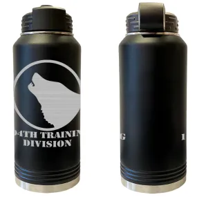 104th Training Division Laser Engraved Vacuum Sealed Water Bottles 32oz