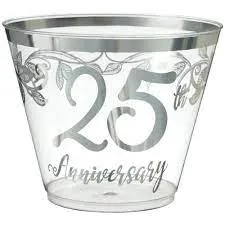 25TH ANNIVERSARY 9OZ. TUMBLERS