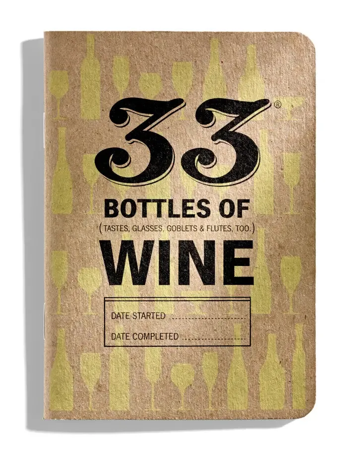 33 Bottles of Wine Tasting Notebook