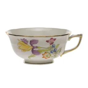 Antique Iris Tea Cup & Saucer