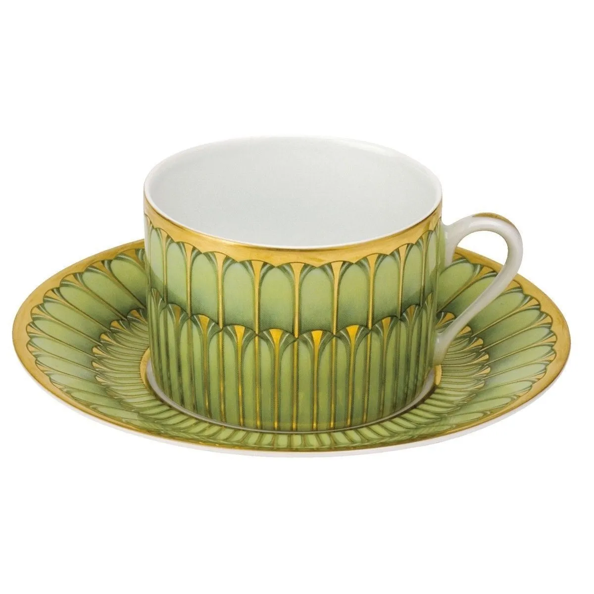 Arcades Green Tea Cup & Saucer