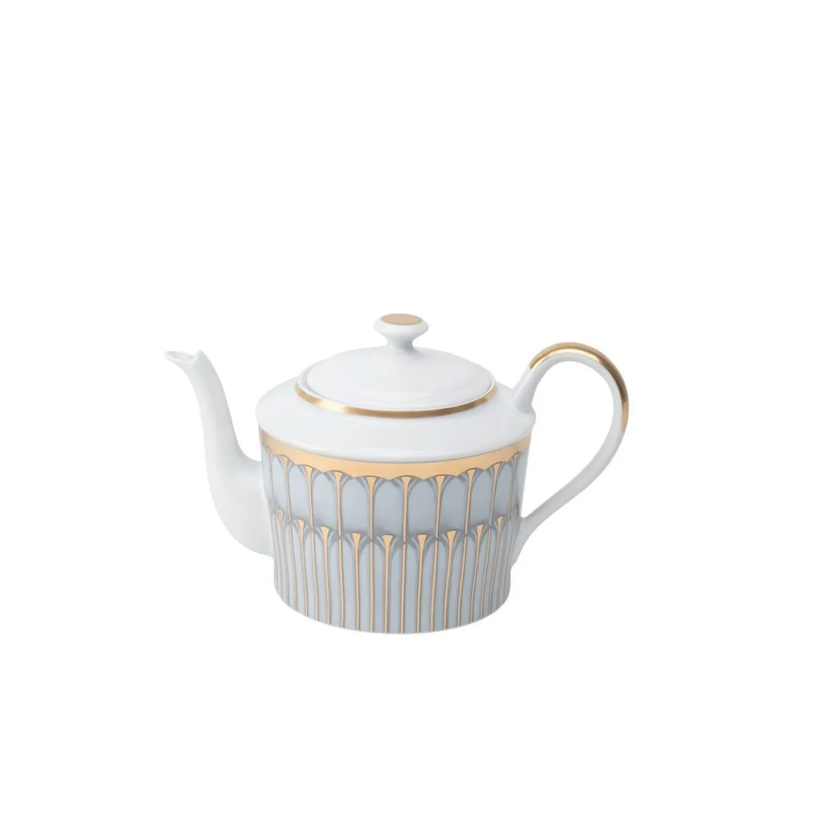 Arcades Grey & Gold Tea Pot