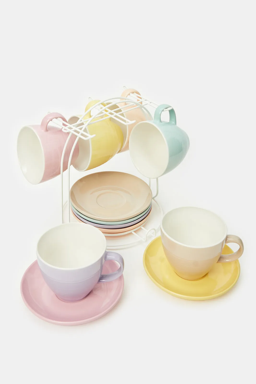 Assorted Tea Set With Stand (13 Piece)