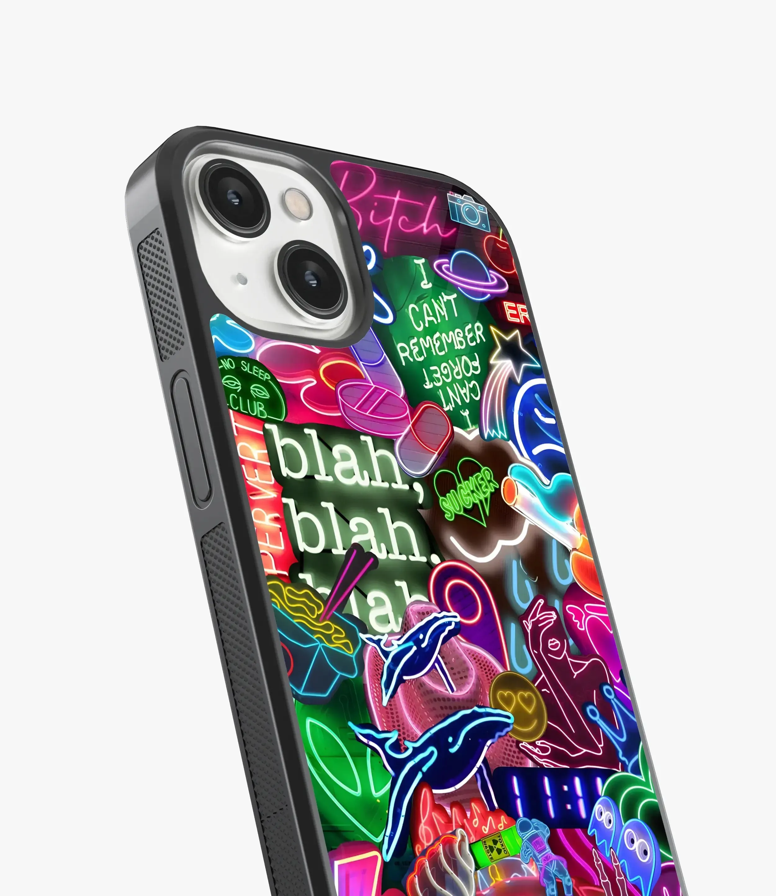 Bad Bitch Neon Glass Case