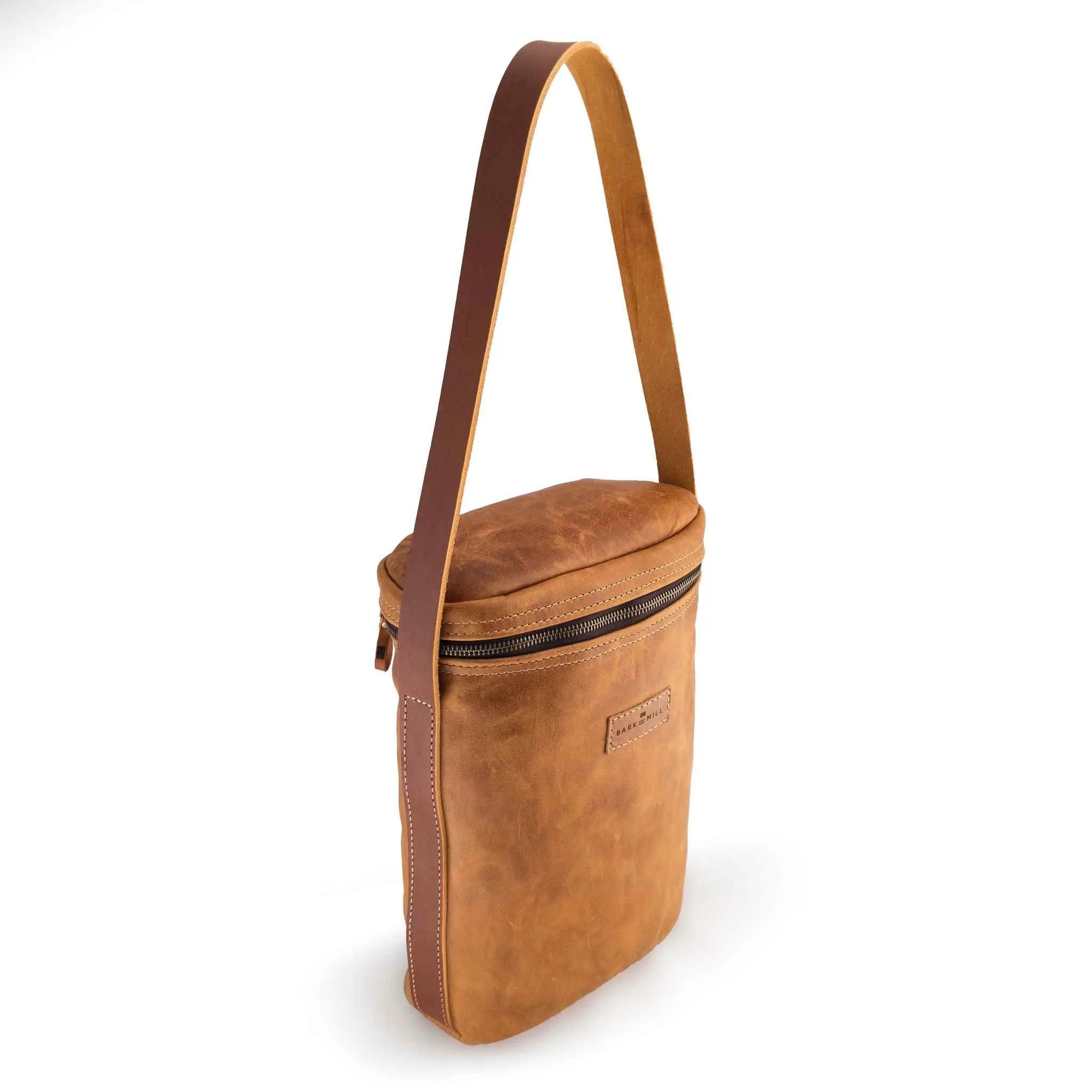 Bark And Mill Leather Wine Cooler