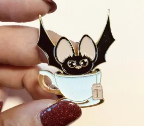 Bat Tea | Soft Enamel Pin