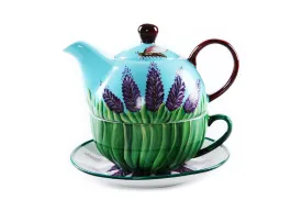 BDT-TTM - Tea Set for One - Green Lavender Bumblebee