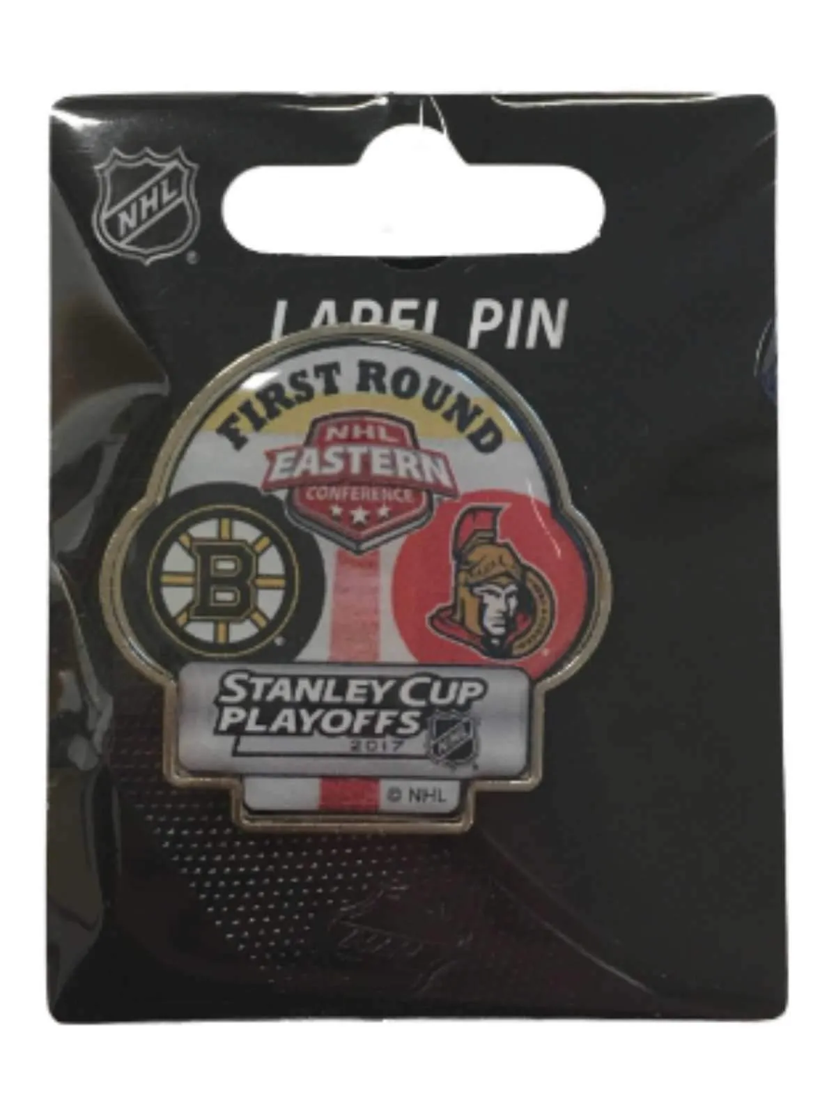 Boston Bruins Ottawa Senators 2017 Stanley Cup Playoffs First Round Dueling Pin