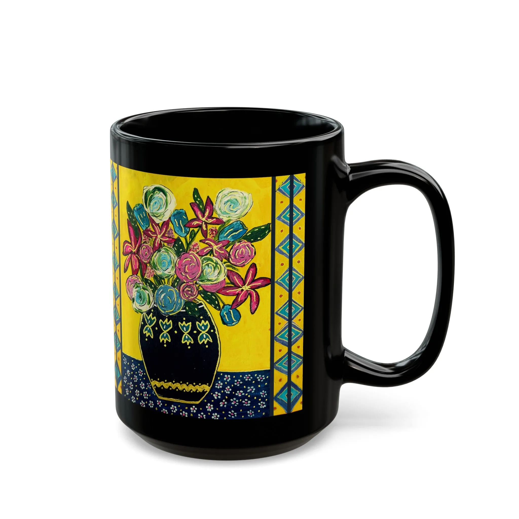 Ceramic Mug - Festive Flowers