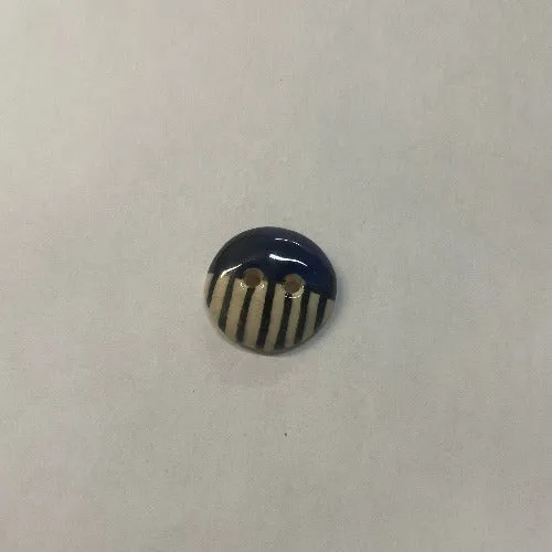 Ceramic stripe buttons 23mm (7/8")