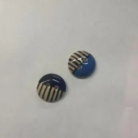 Ceramic stripe buttons 23mm (7/8")