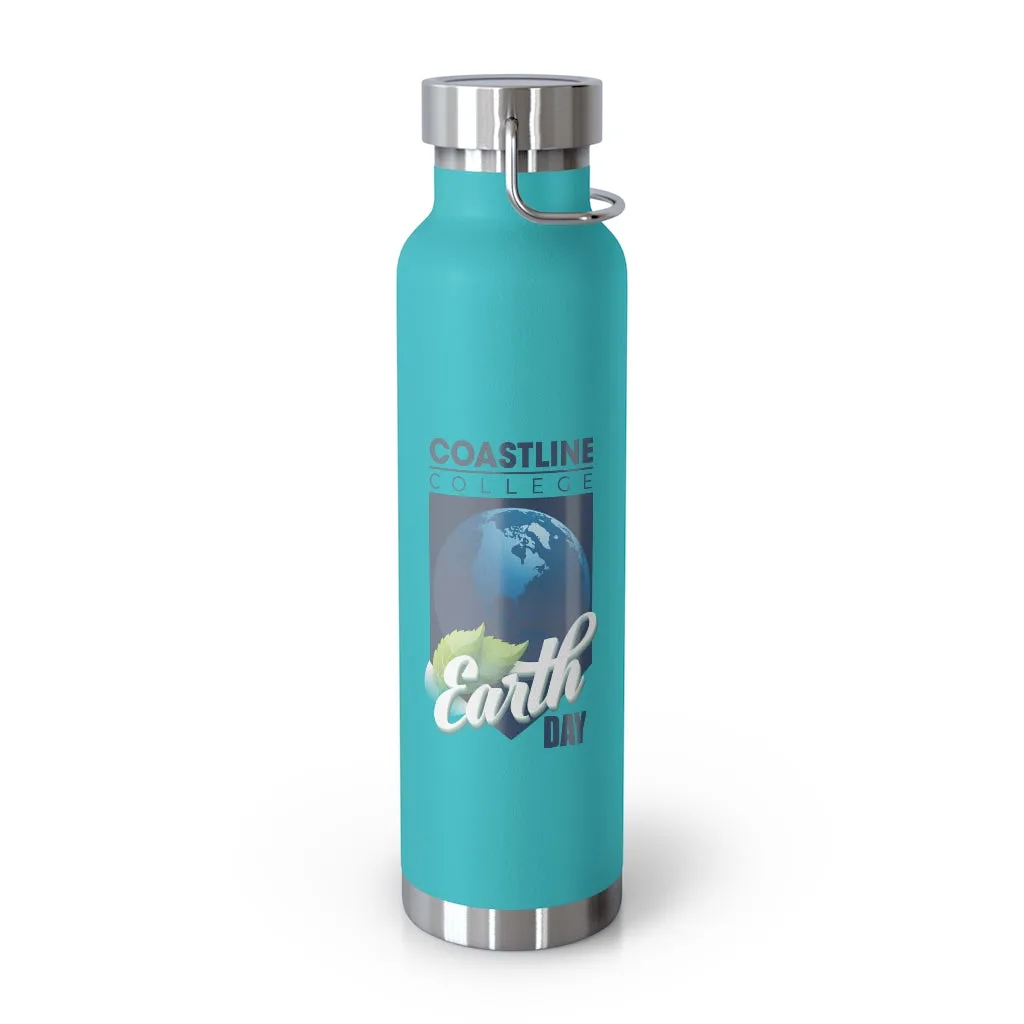 Coastline Earth Day Copper Vacuum Insulated Bottle, 22oz