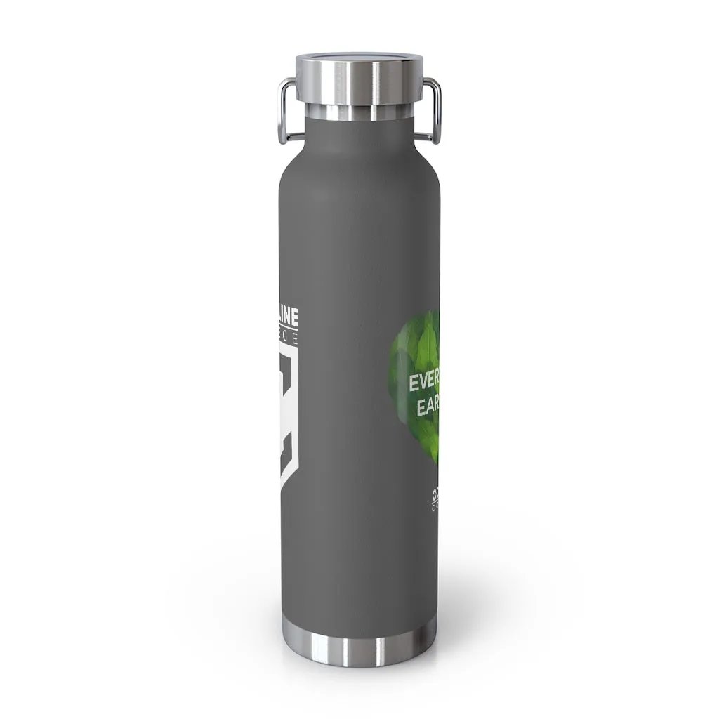 Coastline "Earth Day is Every Day" Copper Vacuum Insulated Bottle, 22oz