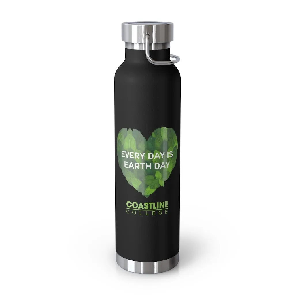 Coastline "Earth Day is Every Day" Copper Vacuum Insulated Bottle, 22oz