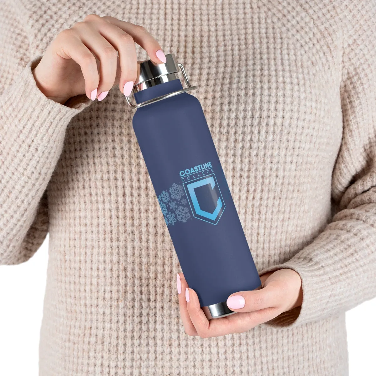 Coastline Winter Wave Copper Vacuum Insulated Bottle, 22oz