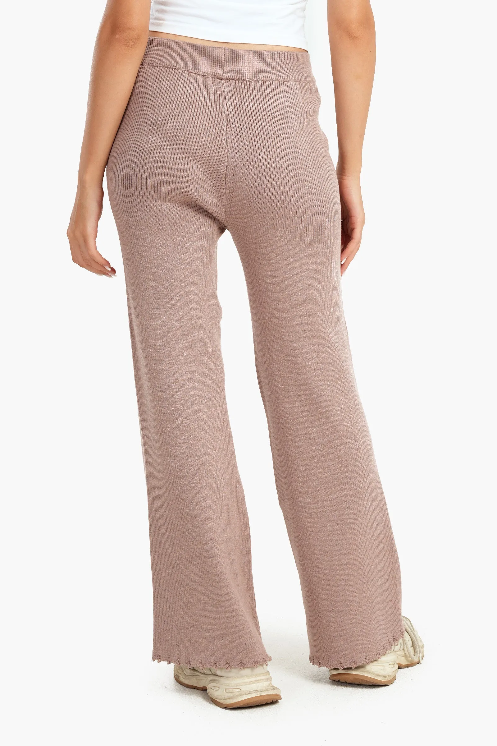 Coffee Wool Lounge Pants