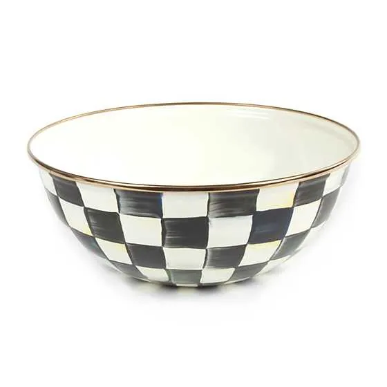 Courtly Check Enamel Everyday Bowl - Medium