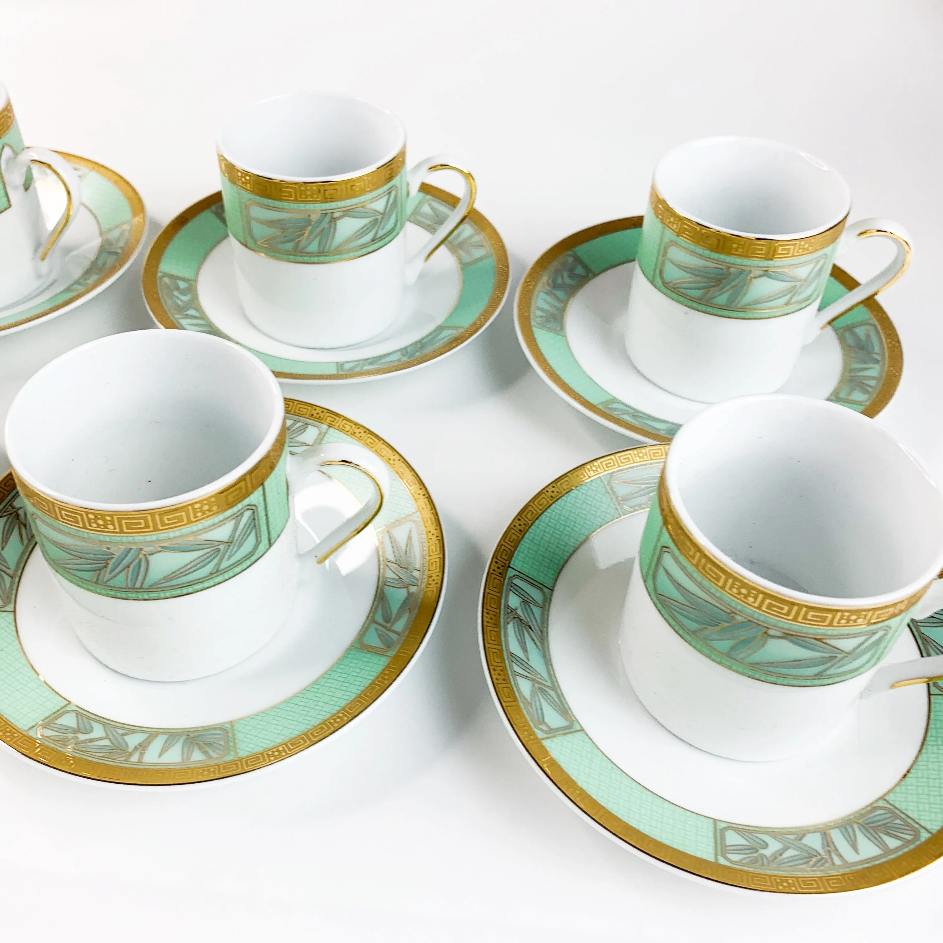 CZECH REPUBLIC DESIGN Porcelain Espresso Cup & Saucer Set of 6