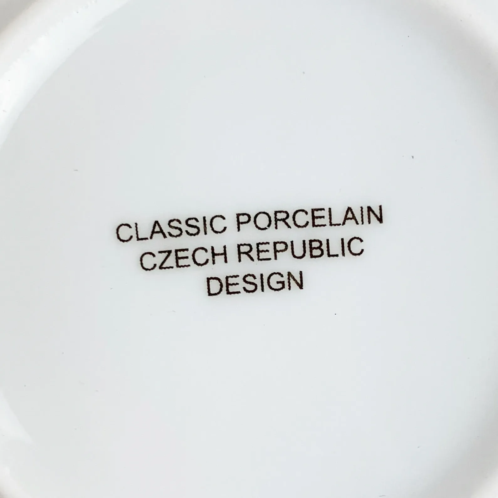 CZECH REPUBLIC DESIGN Porcelain Espresso Cup & Saucer Set of 6