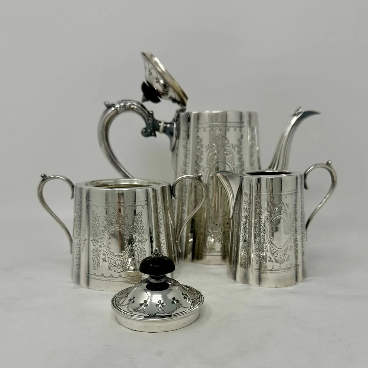 Edwardian Silverplate 3 Pc Coffee/Tea Set