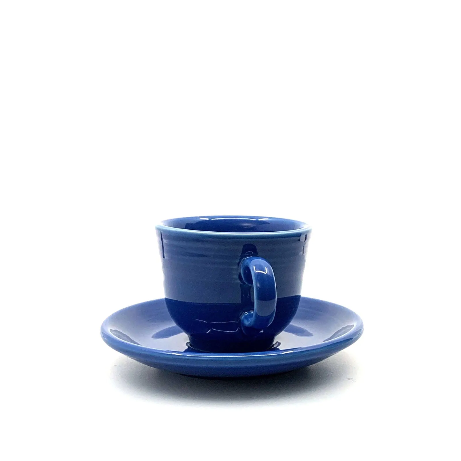 Fiesta Cobalt Blue Replacement Tea Coffee Cup and Saucer Set Homer Laughlin Co USA.