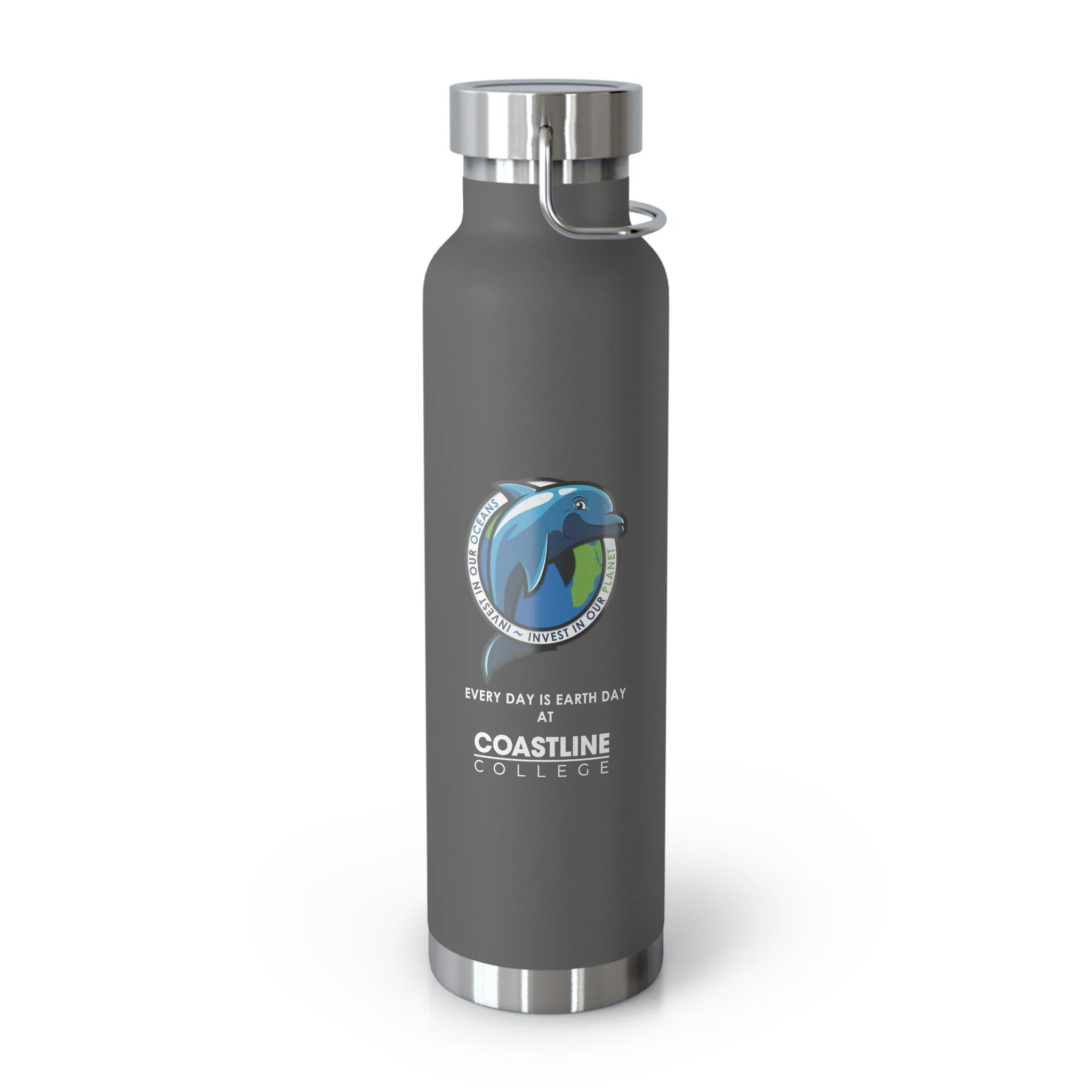 Fin Invest In Our Oceans Copper Vacuum Insulated Bottle, 22oz