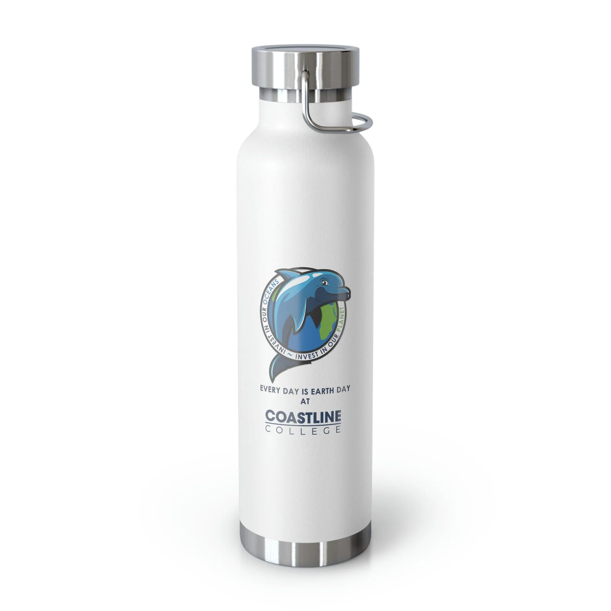 Fin Invest In Our Oceans Copper Vacuum Insulated Bottle, 22oz