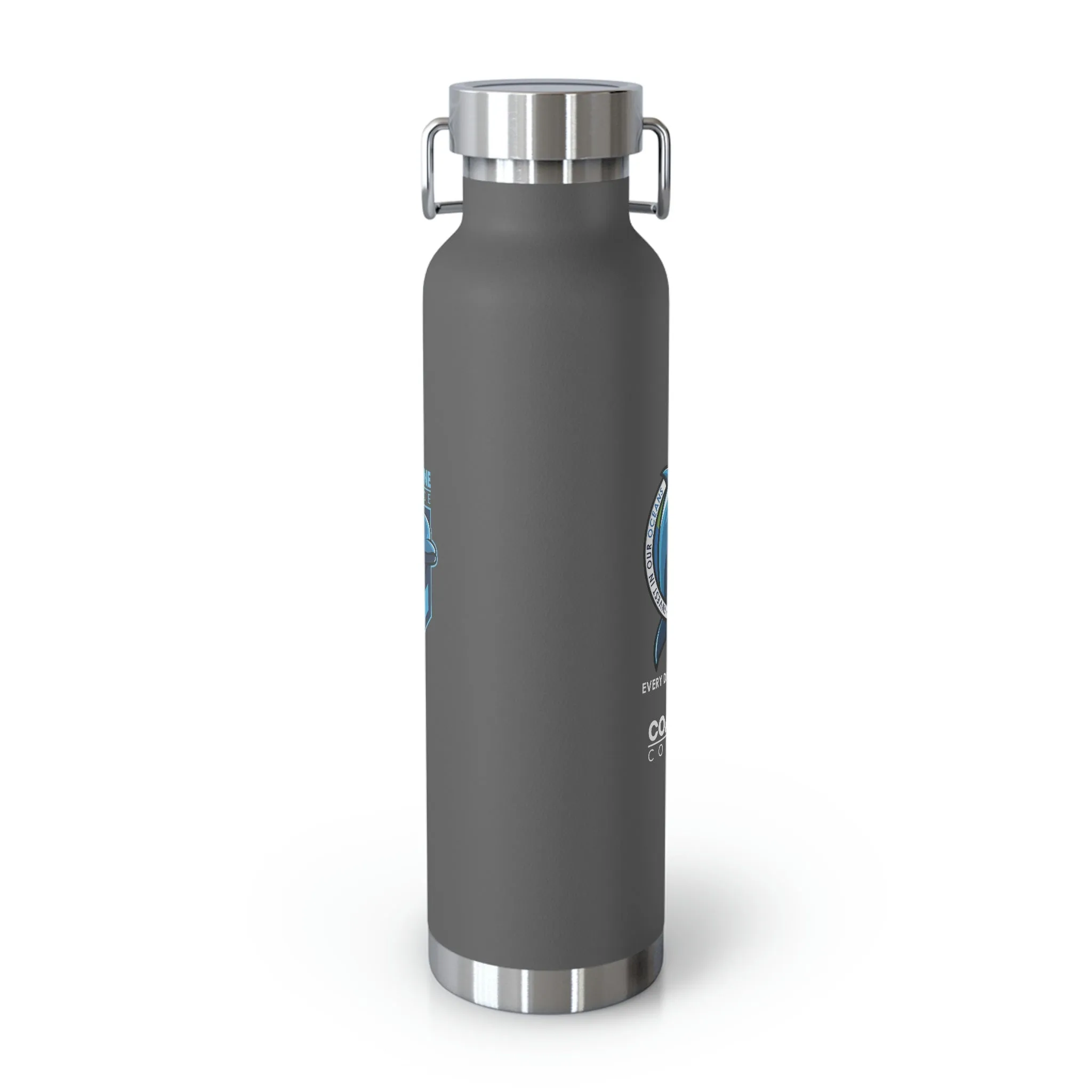 Fin Invest In Our Oceans Copper Vacuum Insulated Bottle, 22oz