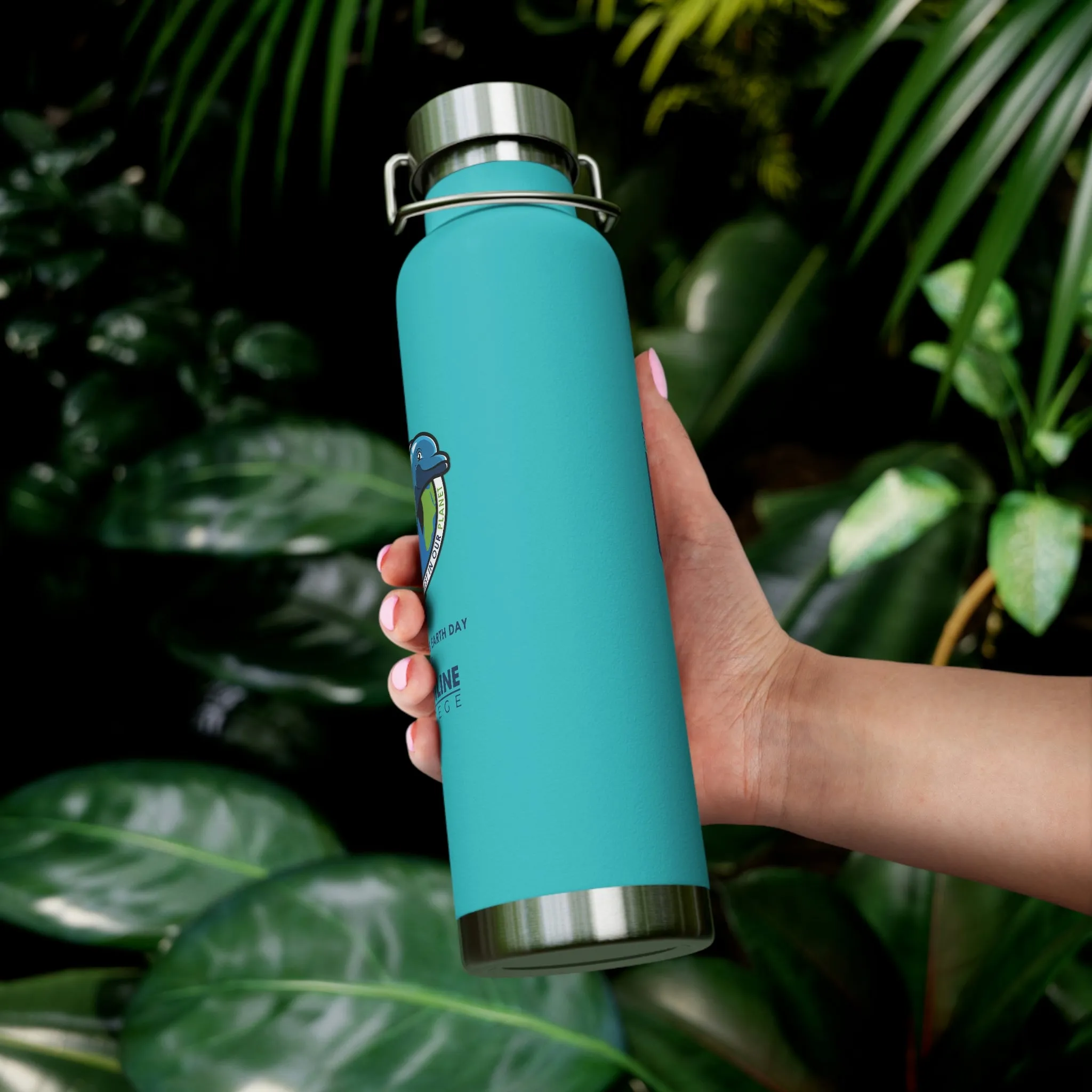 Fin Invest In Our Oceans Copper Vacuum Insulated Bottle, 22oz