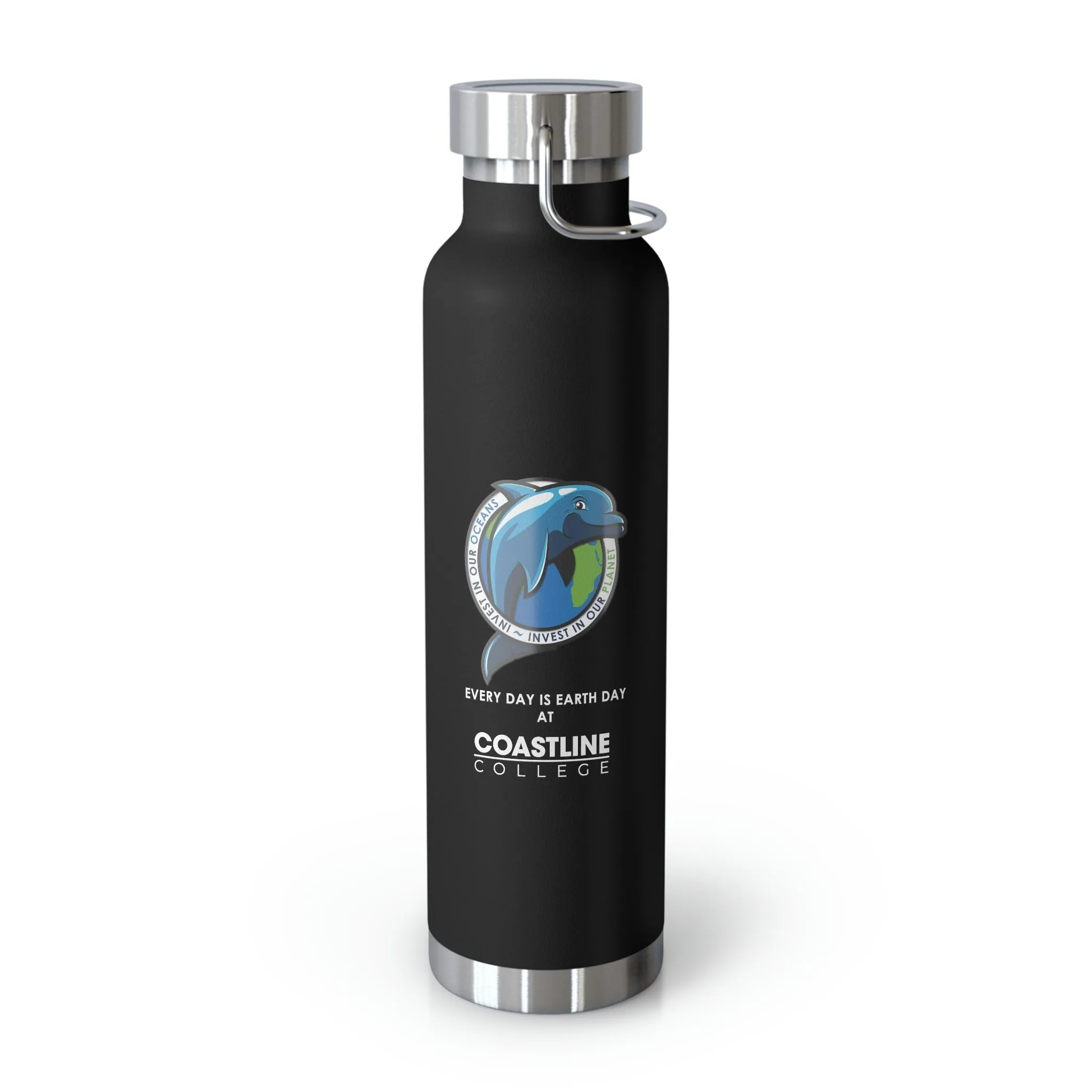 Fin Invest In Our Oceans Copper Vacuum Insulated Bottle, 22oz