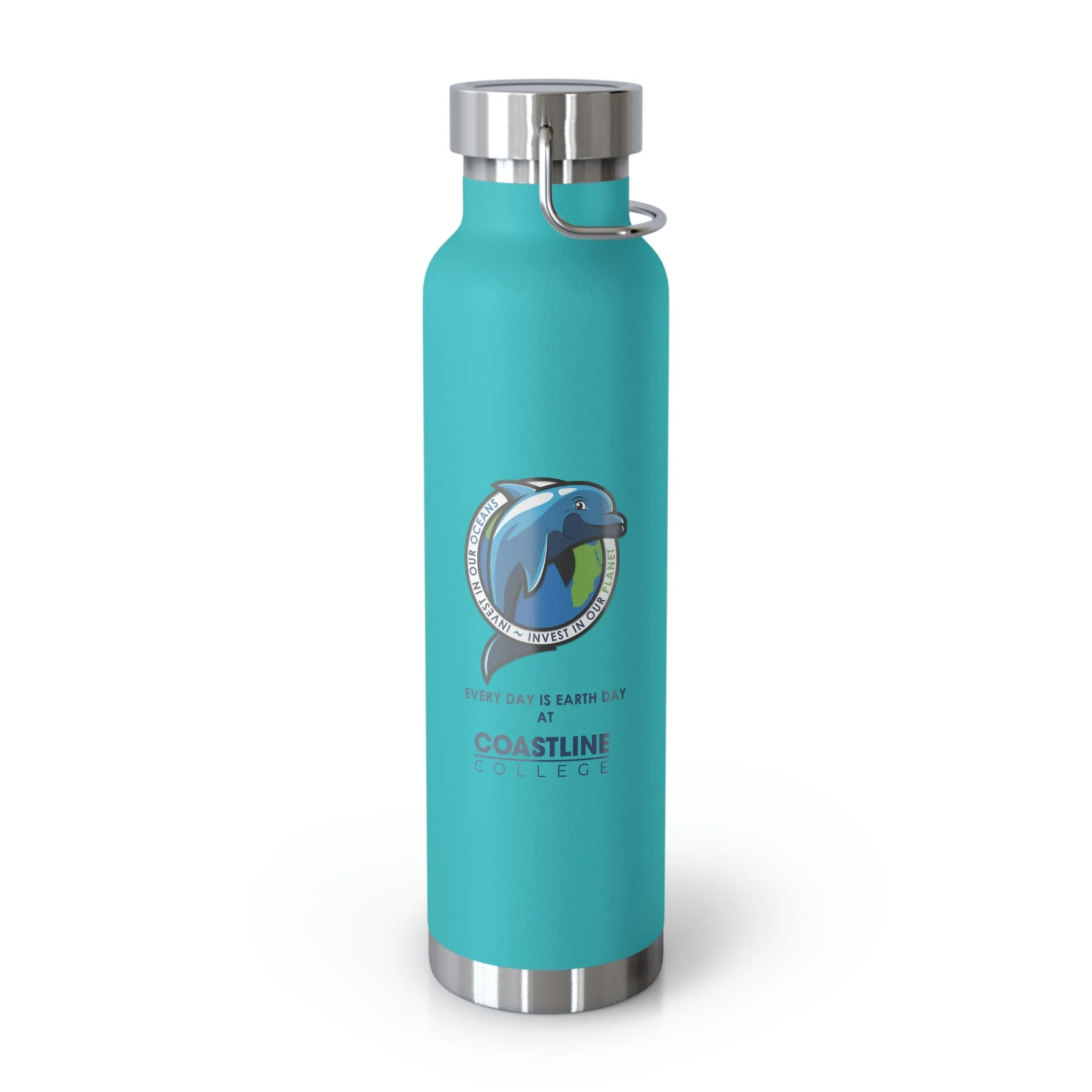 Fin Invest In Our Oceans Copper Vacuum Insulated Bottle, 22oz