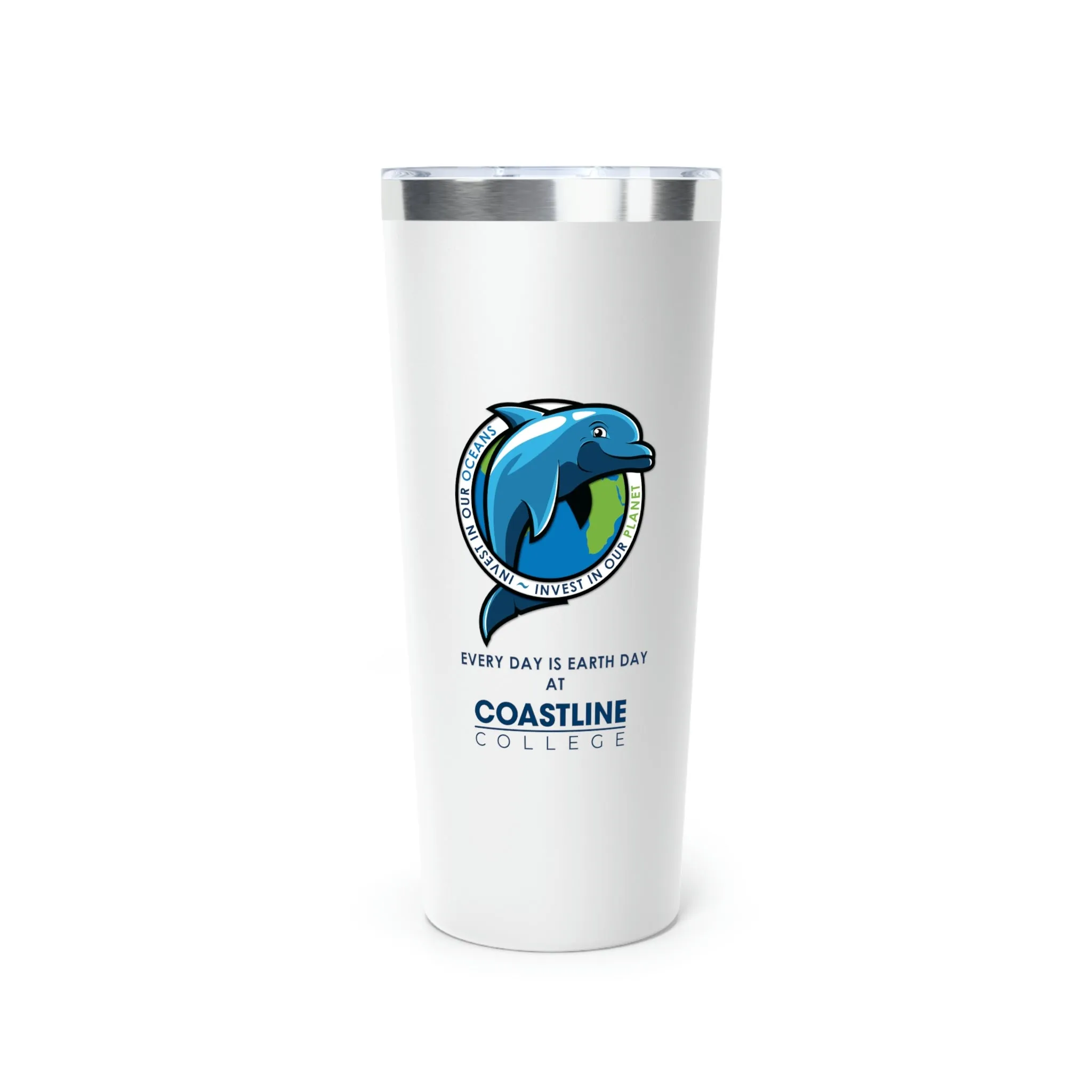 Fin Invest In Our Oceans Copper Vacuum Insulated Tumbler, 22oz