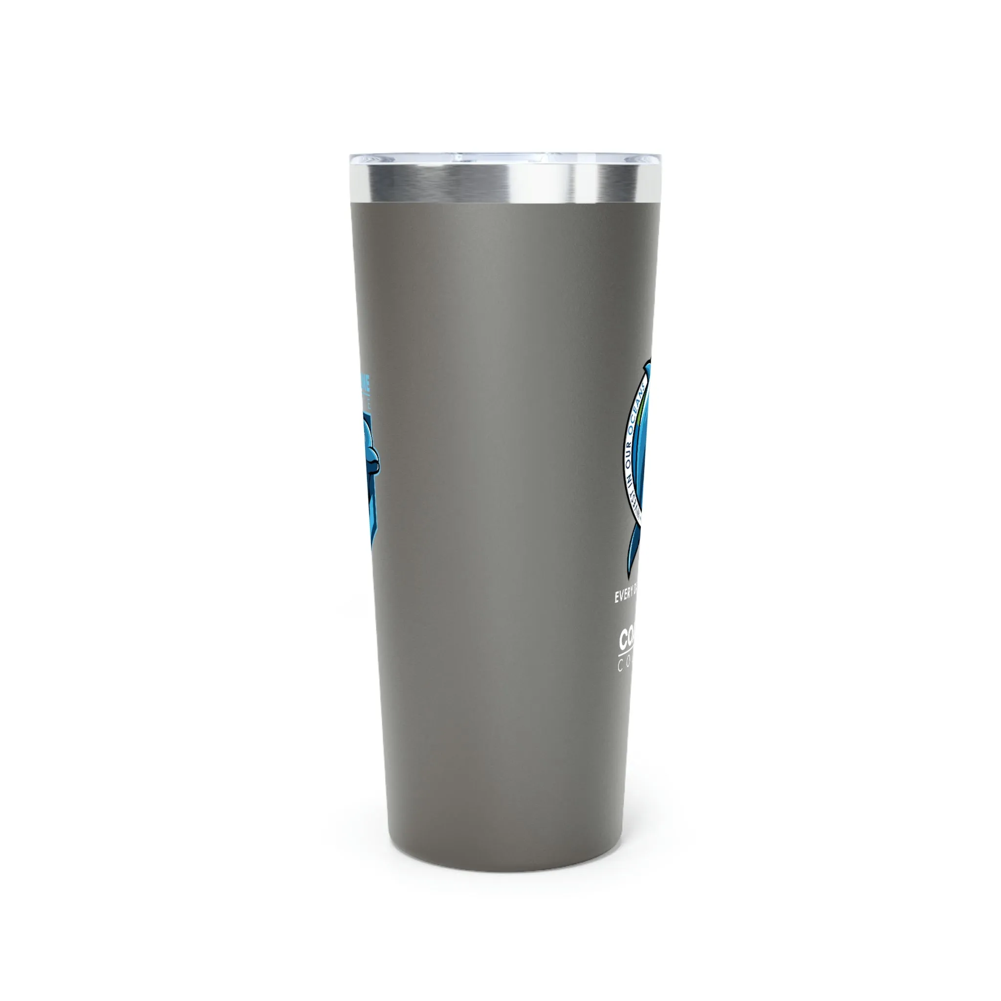 Fin Invest In Our Oceans Copper Vacuum Insulated Tumbler, 22oz