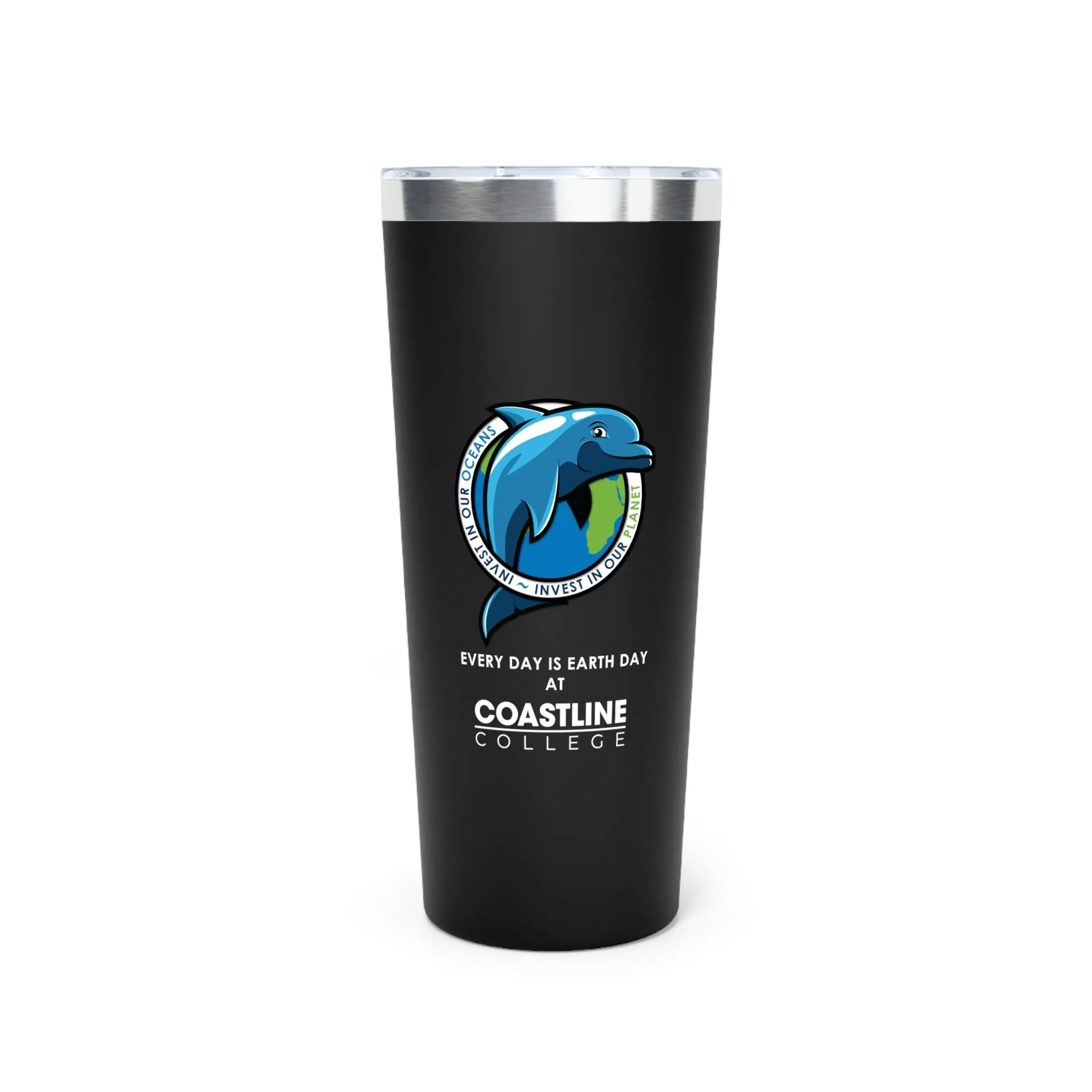 Fin Invest In Our Oceans Copper Vacuum Insulated Tumbler, 22oz