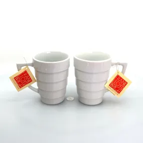 Frank Lloyd Wright Guggenheim Museum Coffee Mugs | White | 12 fl oz | NIB