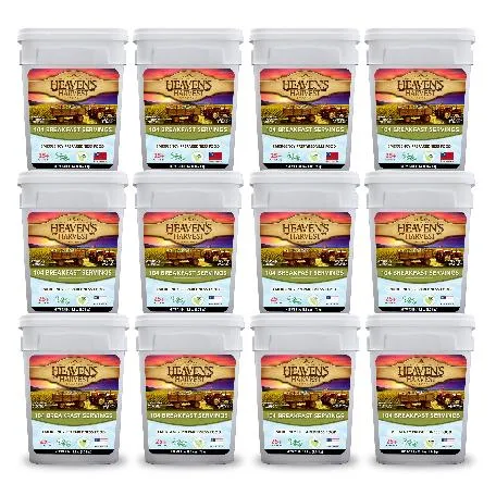 Heaven's Harvest - 12 Month Breakfast Pack - 1,248 Servings