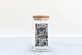 Hip Hop Compilation 16 oz Glass Can