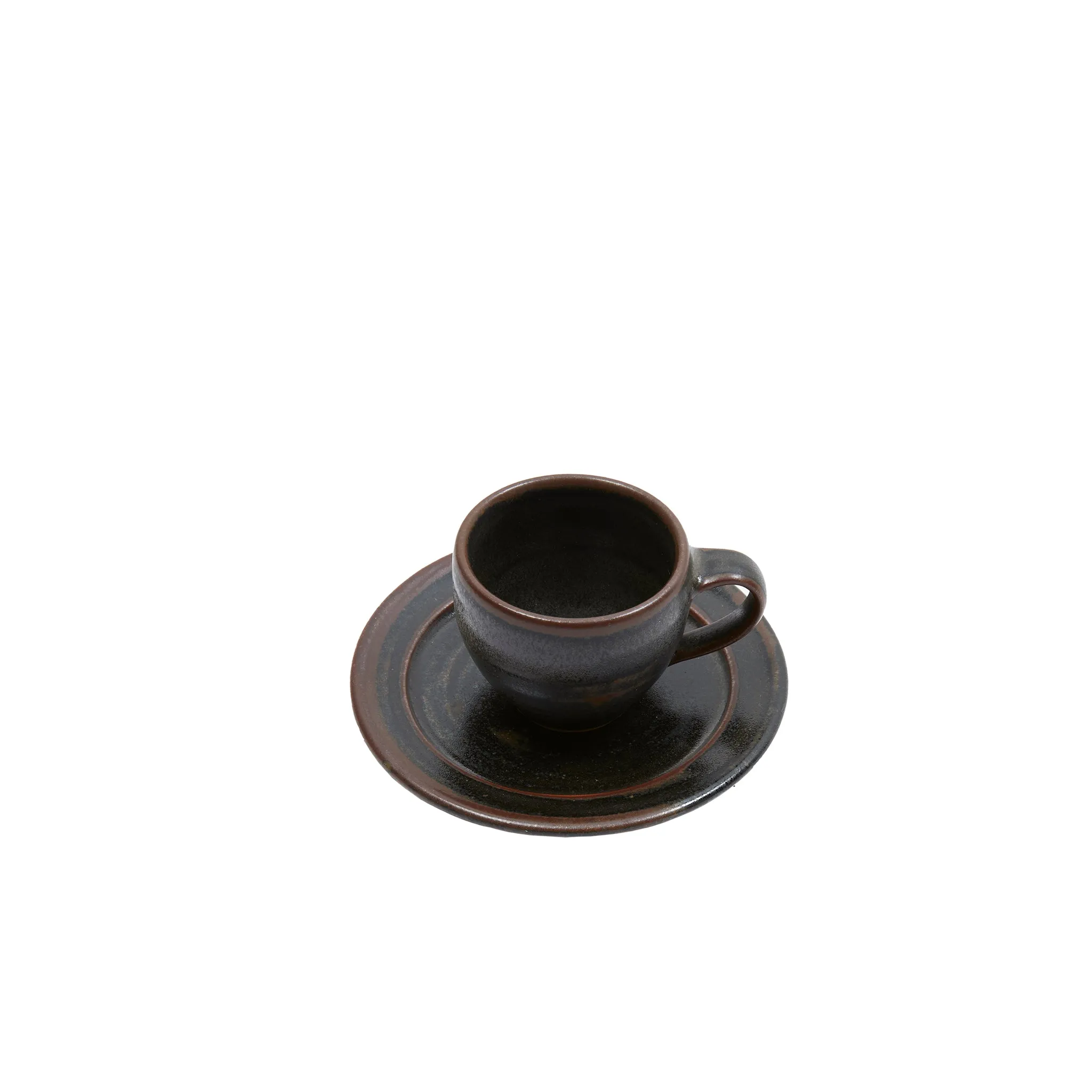 Keramische Werkstatt Margaretenhöhe Hand Thrown Stoneware Espresso Cup in Black