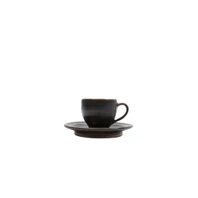 Keramische Werkstatt Margaretenhöhe Hand Thrown Stoneware Espresso Cup in Black