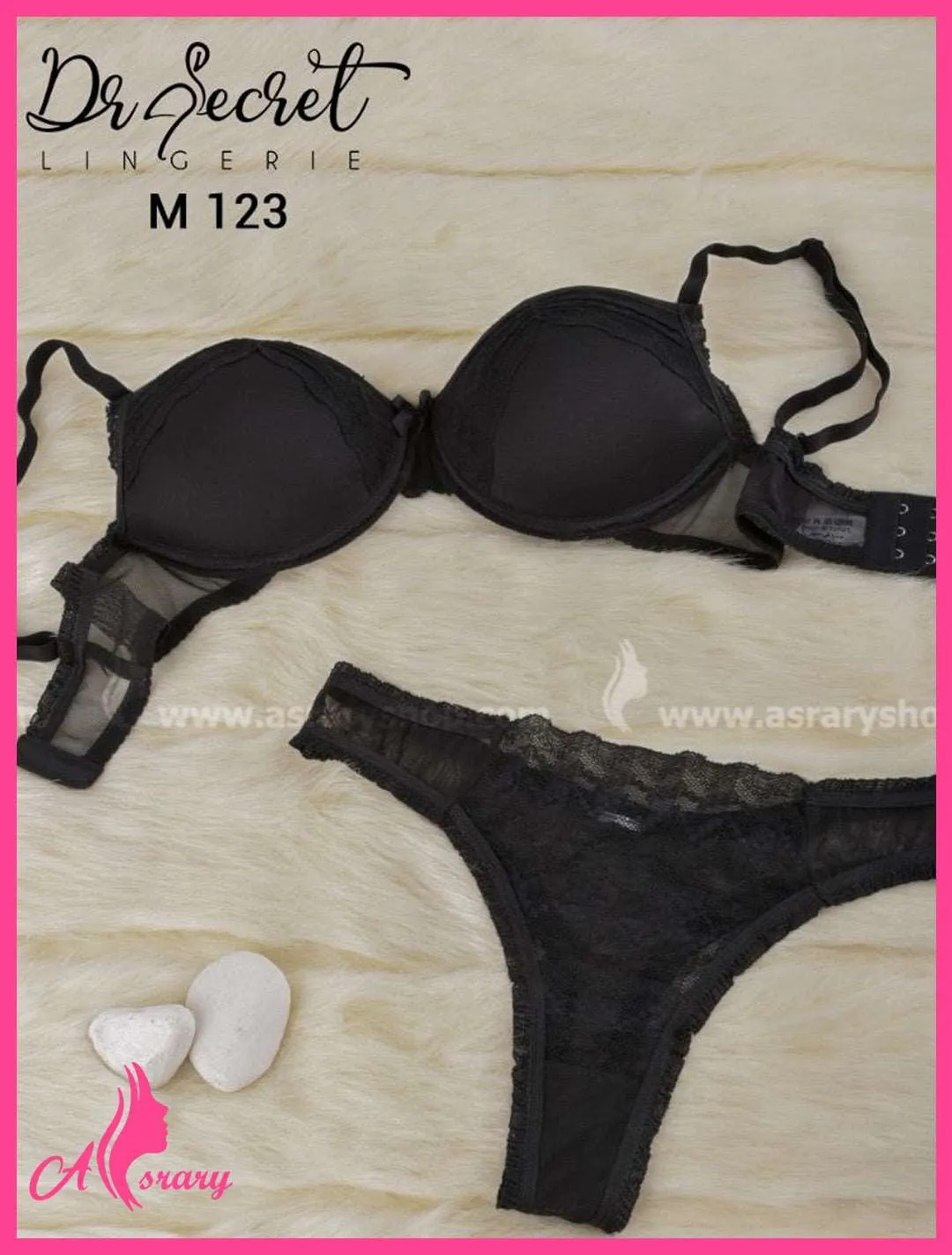 Lace & Chiffon Lingerie Underwear Set 123