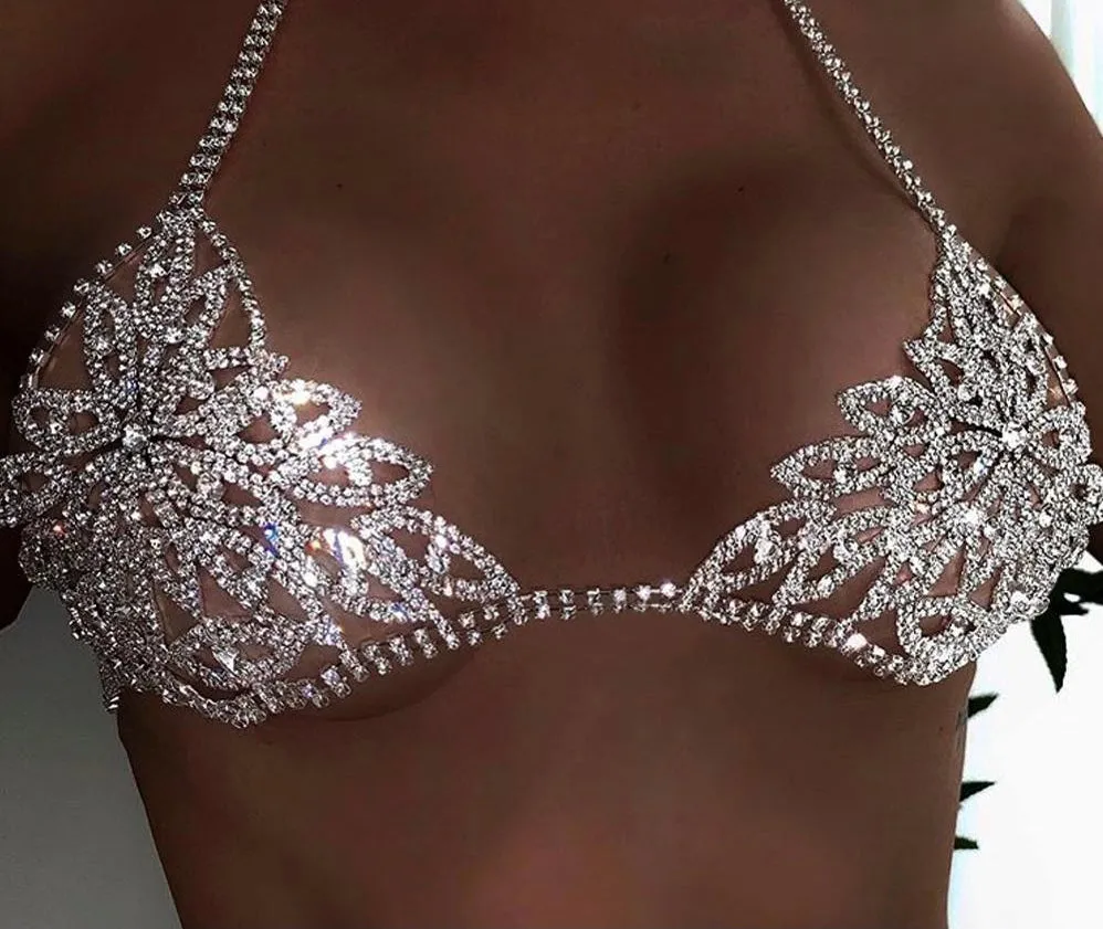 Leaf Crystal Bra