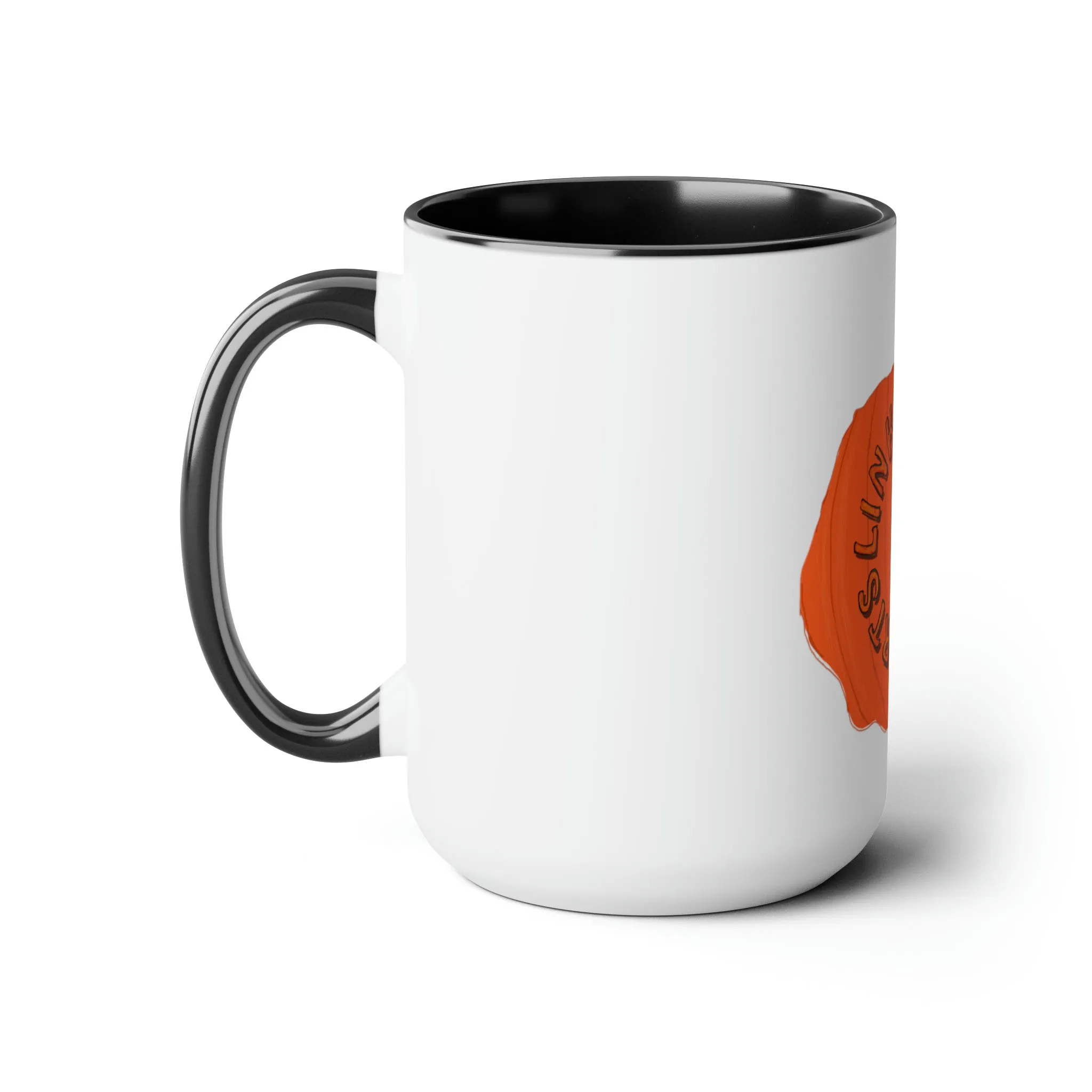 Link's Martial Arts Halloween Logo Two-Tone Coffee Mugs, 15oz