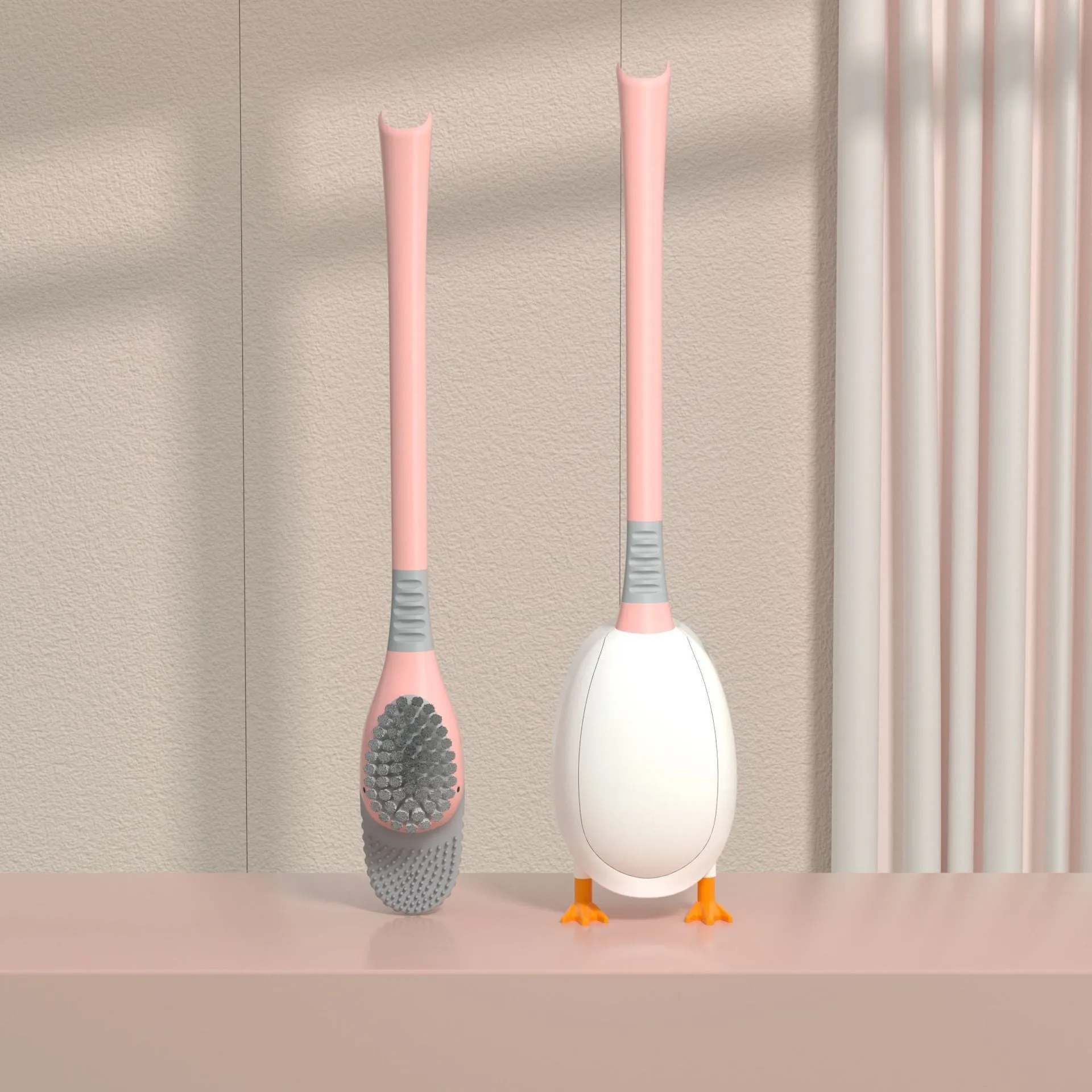 Long Handle Soft Hair Toilet Brush