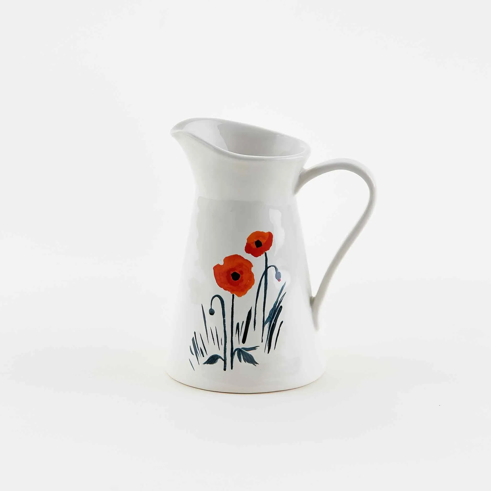 Mia Poppies Ceramic Creamer