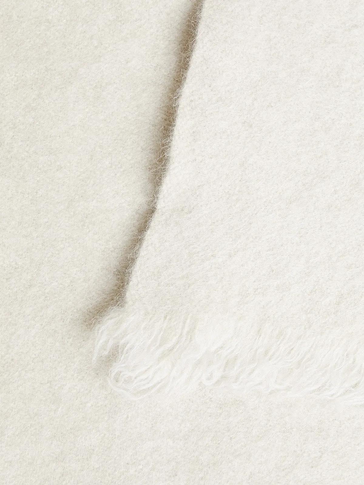 Nomad Dense Boiled Scarf in Natural Yak White