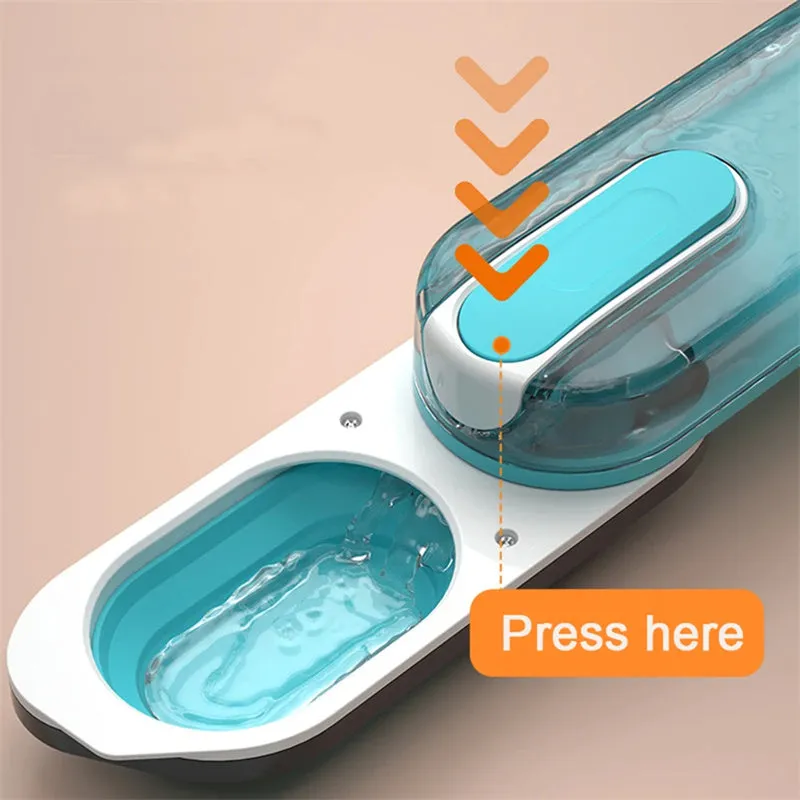 "Foldable Dog Water Bottle - Portable Leak-Proof Dispenser for Outdoor Walking and Travel