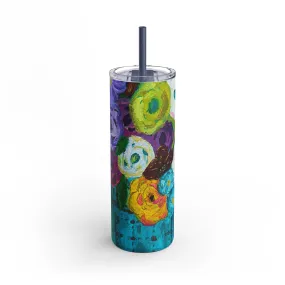 Skinny To-Go Tumbler - Springtime Blooms, 20oz