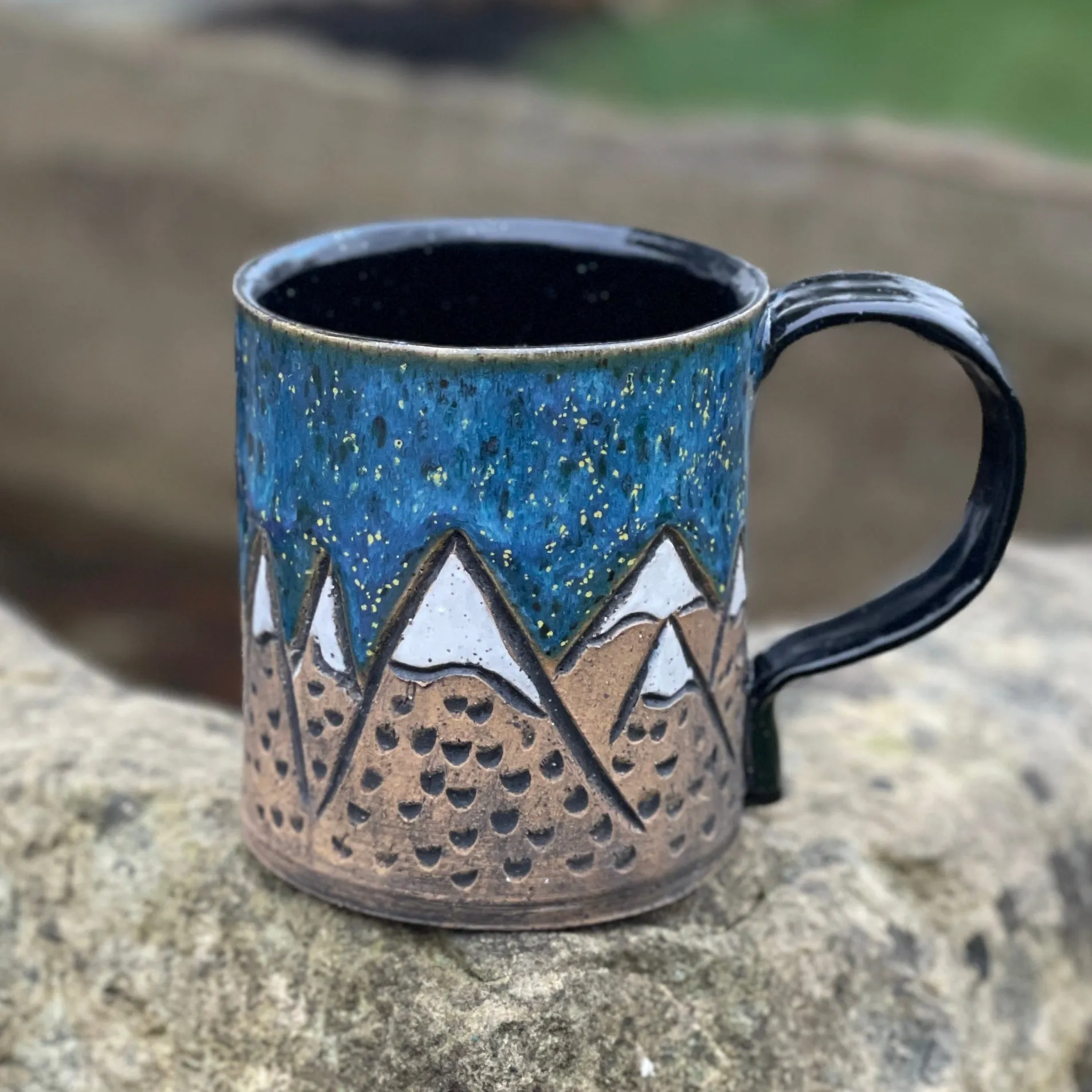 Starry Night Mountain Mug