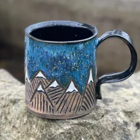 Starry Night Mountain Mug