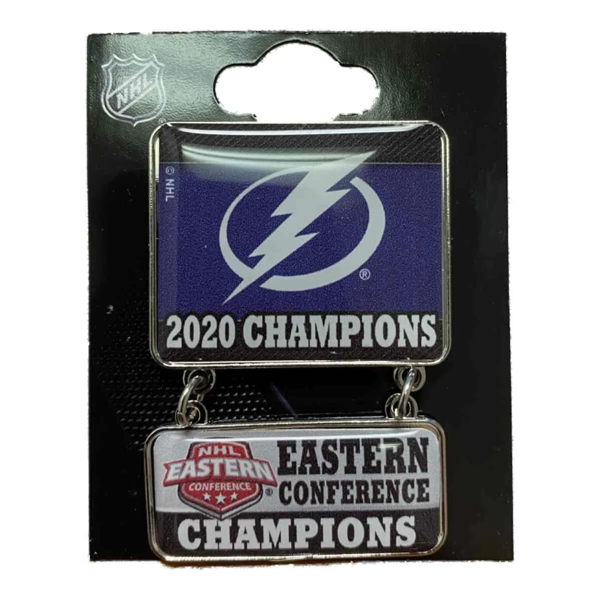 Tampa Bay Lightning 2020 NHL Eastern Conference Champions Dangler Lapel Pin